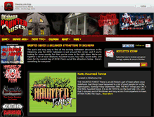 Tablet Screenshot of okhauntedhouses.com